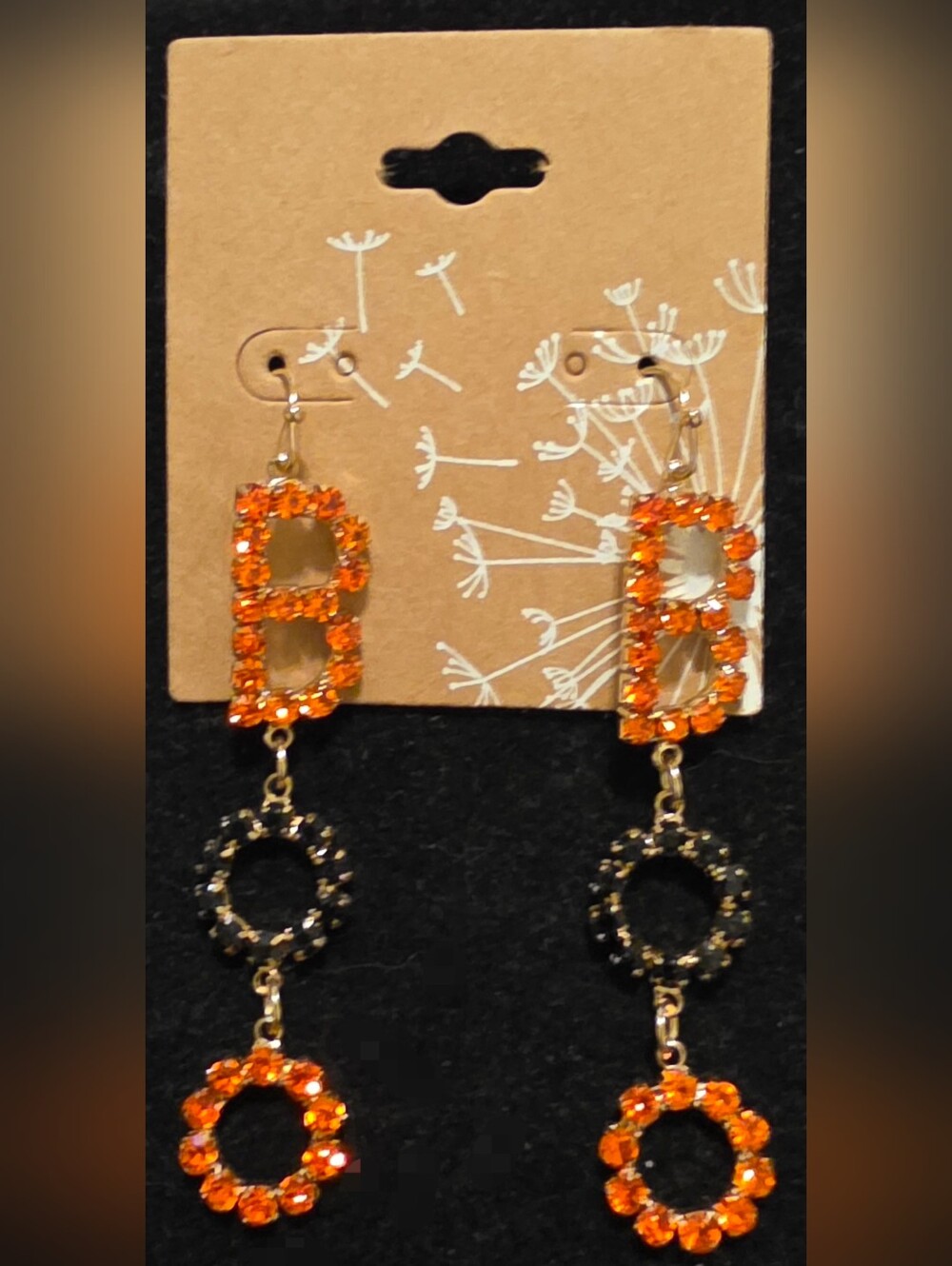"Boo" Halloween Earrings